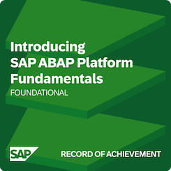 SAP ABAP Platform Fundamentals